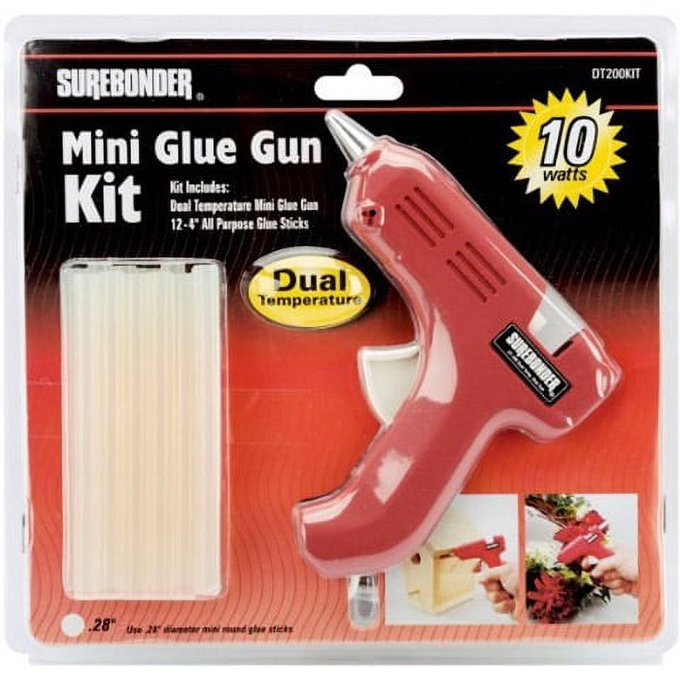 Surebonder Plus 20 W Dual Temperature Mini Glue Gun Kit 110 V