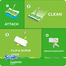 Swiffer Sweeper 5.4 in. Wet Microfiber Mop Refill Pad 12 pk