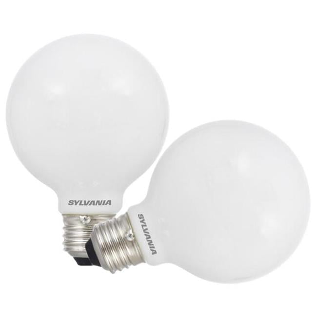 Sylvania TruWave G25 E26 (Medium) LED Bulb Daylight 60 Watt Equivalence 2 pk