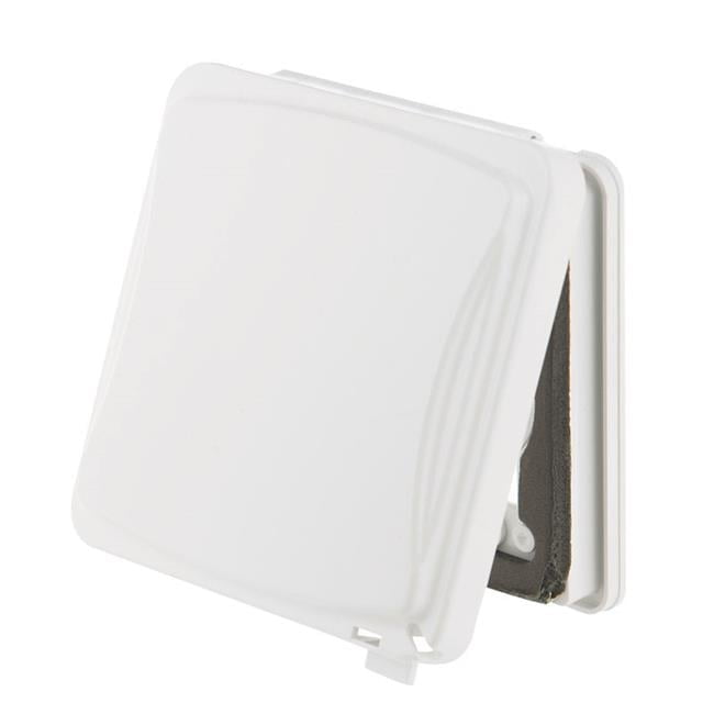 TayMac Rectangle Plastic 2 gang Receptacle Box Cover