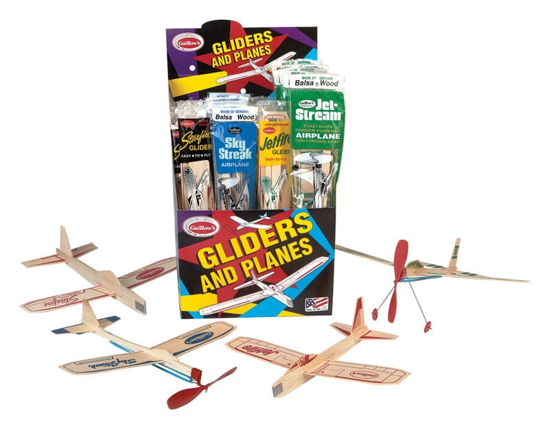 Paul Guillow Gliders and Planes Balsa Wood Multi-Colored 1 pc