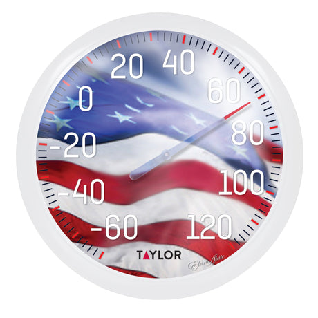 Taylor Decorative Dial Thermometer Plastic Multicolored 13.25 in.