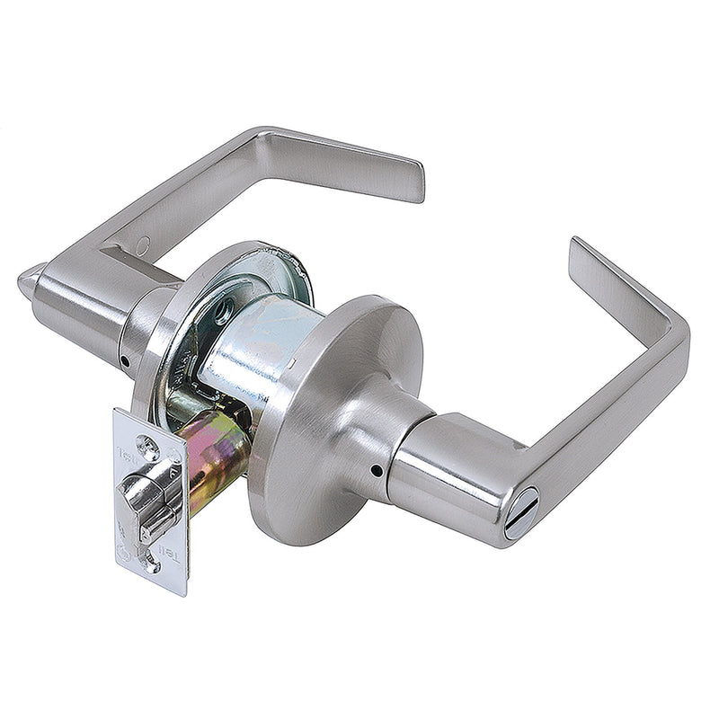 Tell Cortland Satin Chrome Privacy Lockset 2 in.