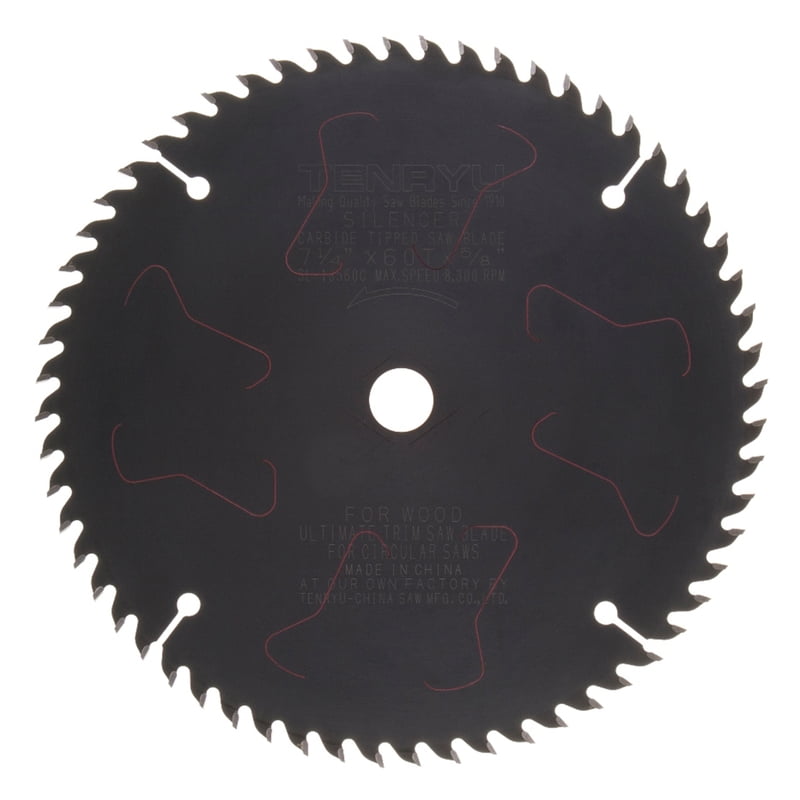 Tenryu 7-1/4 in. D X 5/8 in. PTFE Coated Trim Saw Blade 60 teeth 1 pc