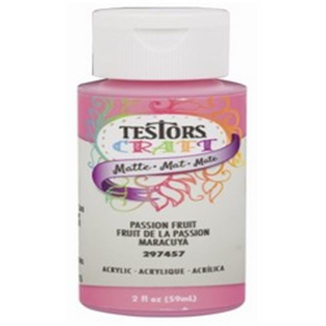 Rust-Oleum Testors Craft Matte Passion Fruit Water-Based Paint Interior 2 oz