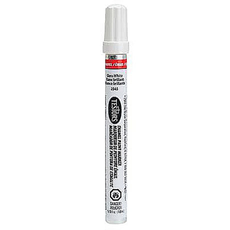 Testors Gloss White Enamel Paint Marker 0.33 oz
