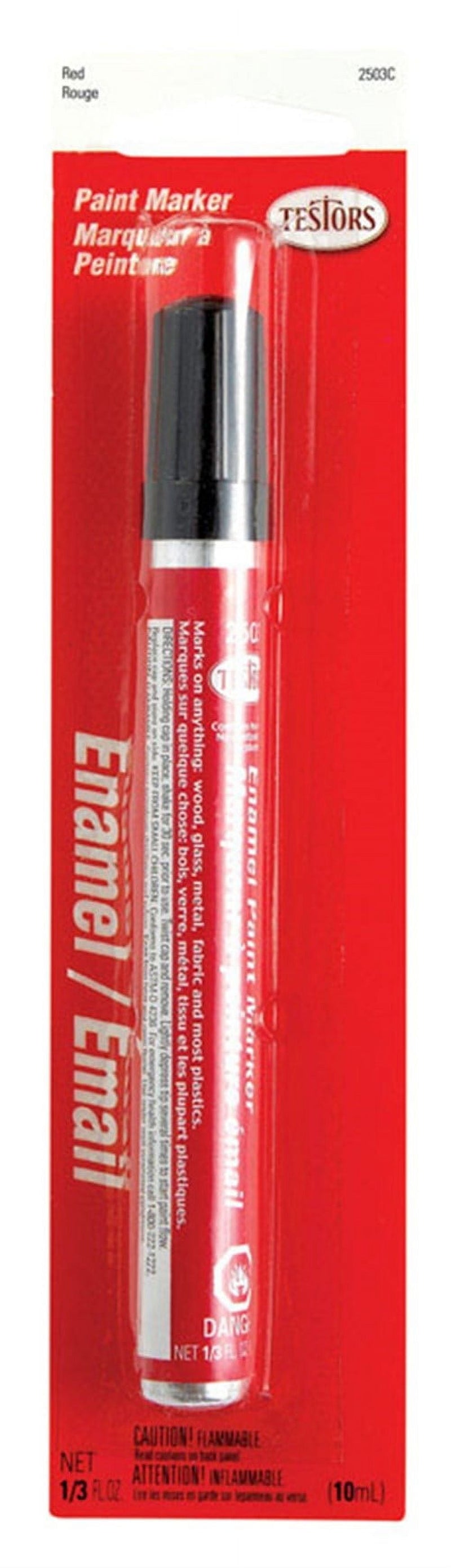 Testors Gloss Red Enamel Paint Marker 0.3 oz