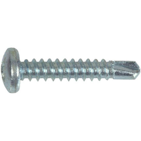 Hillman No. 8-18 X 1-1/2 in. L Phillips Pan Head Self- Drilling Screws 100 pk