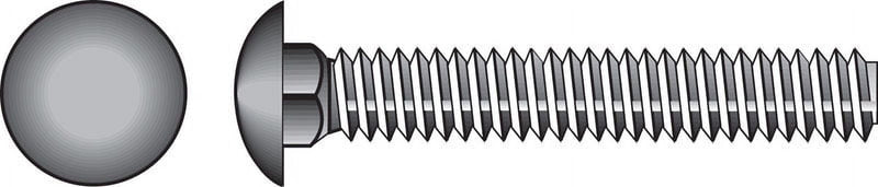 Hillman 1/2 in. X 8 in. L Hot Dipped Galvanized Steel Carriage Bolt 25 pk