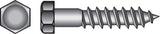 Hillman 1/4 in. X 2 in. L Hex Hot Dipped Galvanized Steel Lag Screw 100 pk