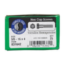 Hillman 3/8-16 in. D X 4 in. L Steel Hex Head Cap Screw 25 pk