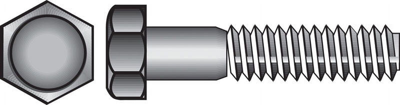 Hillman 5/16-18 in. D X 1 in. L Stainless Steel Hex Head Cap Screw 100 pk