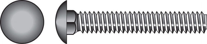 Hillman 5/8 in. X 8 in. L Hot Dipped Galvanized Steel Carriage Bolt 25 pk