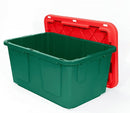 Greenmade Pro. Grade 27 gal Green/Red Storage Bin 14.7 in. H X 20.4 in. W X 30.4 in. D Stackable