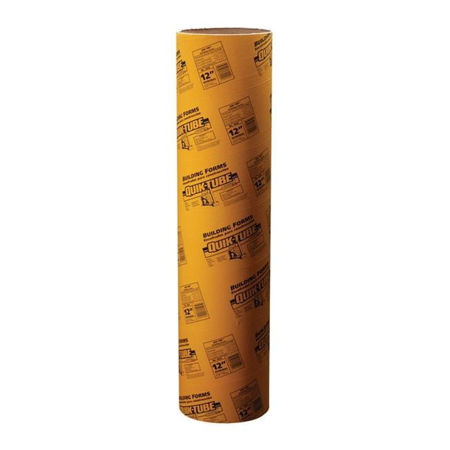 Quikrete Quik-Tube Cardboard Concrete Building Form Tube 12 in. W X 4 ft. L X 12 in. D