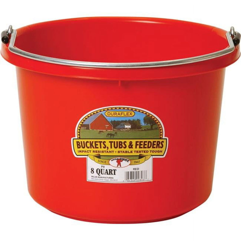 Miller 8 qt Bucket Red