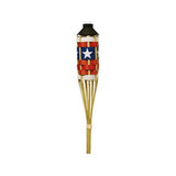 TIKI Easy Pour Multi-color Bamboo 57 in. American Flag Bamboo Torch 1 pc