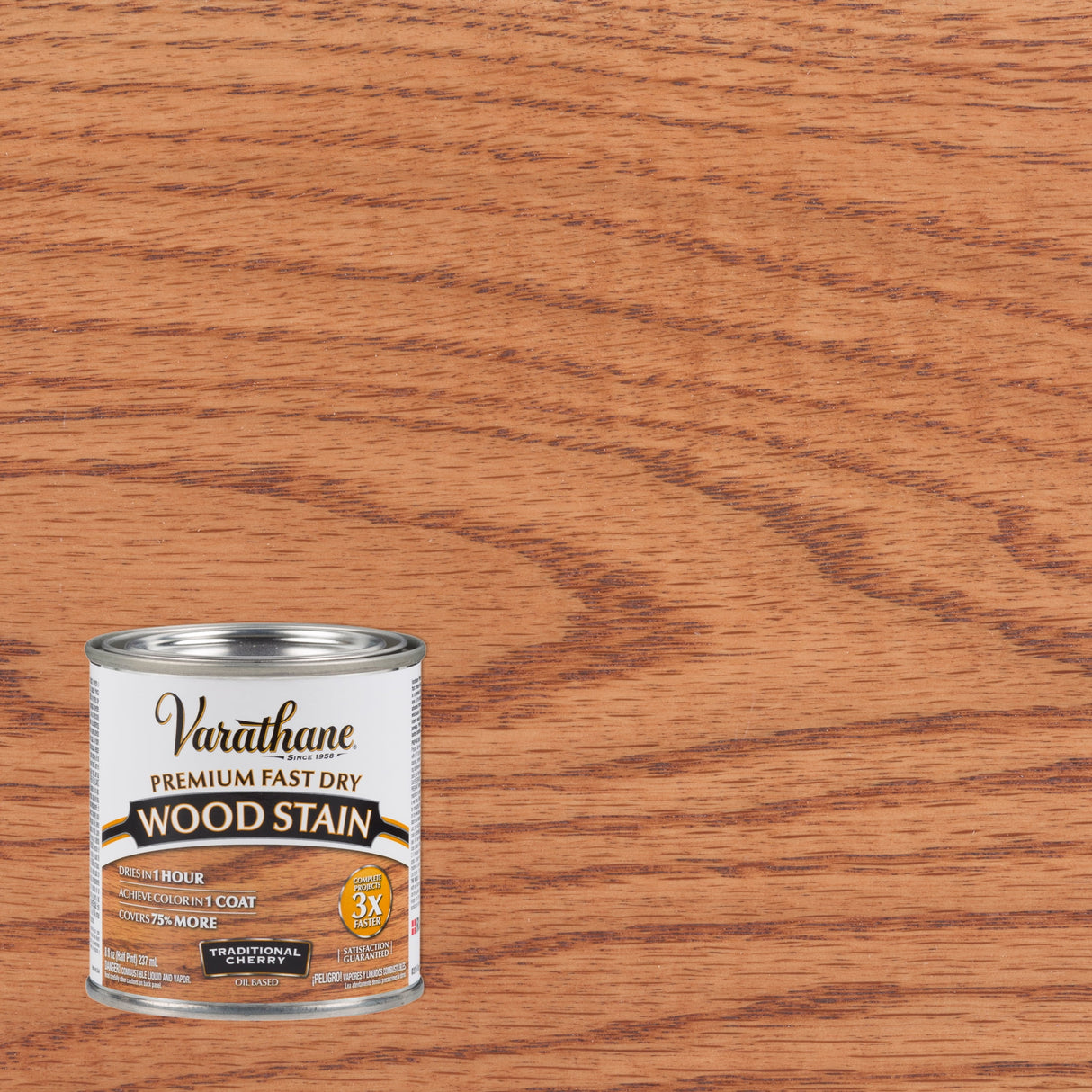 Varathane Semi-Transparent Traditional Cherry Oil-Based Urethane Modified Alkyd Wood Stain 0.5 pt