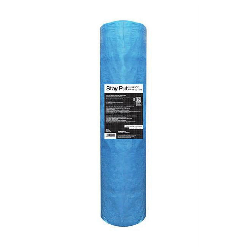 Trimaco Stay Put Surface Protector 39.37 in. W X 54.13 ft. L Plastic Blue 1 pk