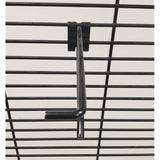 4 in. 212 Black Metal Cross bar hooks in black Wire Rack Hooks 50 pk