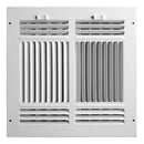 Tru Aire 10 in. H X 10 in. W 4-Way Powder Coat White Steel Wall/Ceiling Register