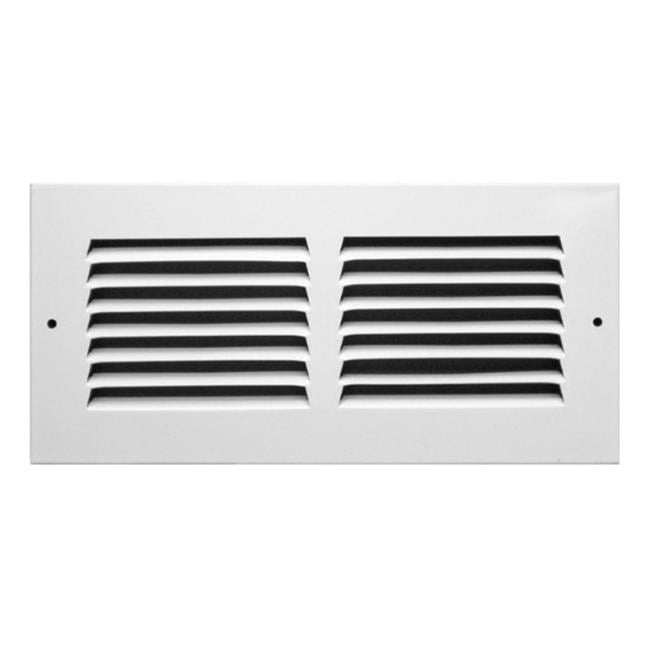 Tru Aire 4 in. H X 10 in. W 1-Way Powder Coat White Steel Return Air Grille