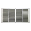 Tru Aire 12 in. H X 24 in. W 1-Way Powder Coat White Steel Return Air Grille