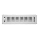 Tru Aire 2 in. H X 12 in. W 2-Way Powder Coat White Steel Floor Register