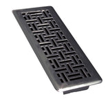 Tru Aire 4 in. H X 10 in. W 1-Way Matte Steel Floor Diffuser