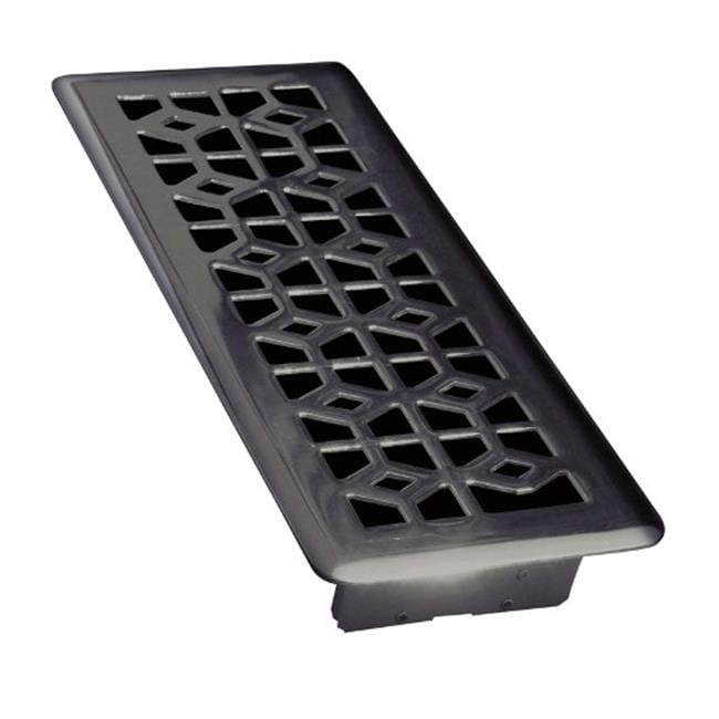 Tru Aire 4 in. H X 12 in. W 1-Way Matte Steel Floor Diffuser