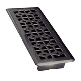 Tru Aire 4 in. H X 12 in. W 1-Way Matte Steel Floor Diffuser