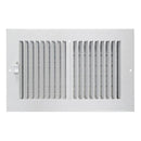 Tru Aire 4 in. H X 8 in. W 2-Way Powder Coat White Steel Wall/Ceiling Register