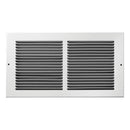 Tru Aire 6 in. H X 12 in. W 1-Way Powder Coat White Steel Air Return Grille