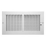 Tru Aire 6 in. H X 12 in. W 2-Way Powder Coat White Steel Wall/Ceiling Register