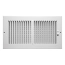 Tru Aire 6 in. H X 12 in. W 2-Way Powder Coat White Steel Wall/Ceiling Register