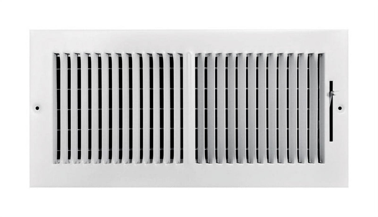 Tru Aire 6 in. H X 14 in. W 2-Way Powder Coat White Steel Wall/Ceiling Register