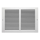 Tru Aire 8 in. H X 12 in. W 1-Way Powder Coat White Steel Return Air Grille