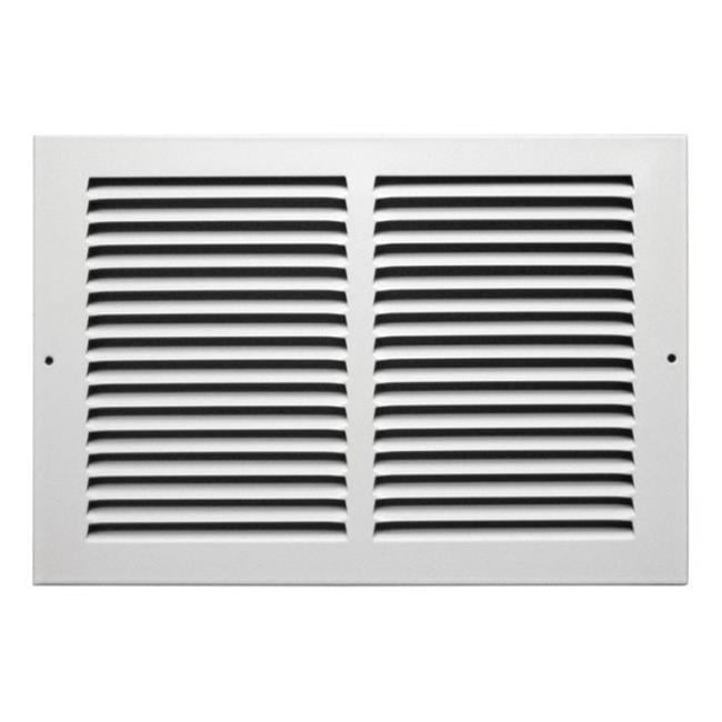 Tru Aire 8 in. H X 12 in. W 1-Way Powder Coat White Steel Return Air Grille