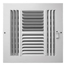 Tru Aire 8 in. H X 8 in. W 4-Way Powder Coat White Steel Wall/Ceiling Register