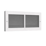 Tru Aire 6 in. H X 24 in. W 1-Way Powder Coat White Steel Floor Baseboard Register