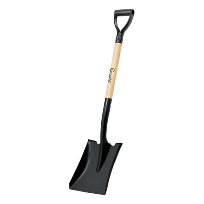 Home Plus+ 38.5 in. Steel Square Transfer Shovel Wood Handle