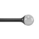 Umbra Orba Matte Black Curtain Rod 36 in. L X 72 in. L