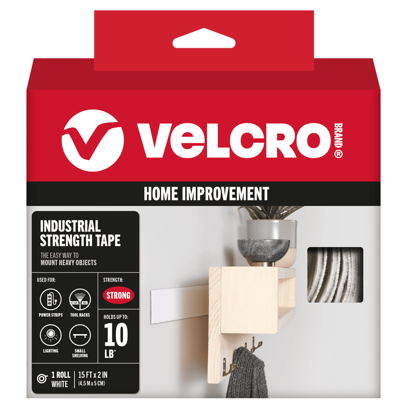 VELCRO Brand Industrial Strength Large Nylon Hook and Loop Fastener 180 in. L 1 pk