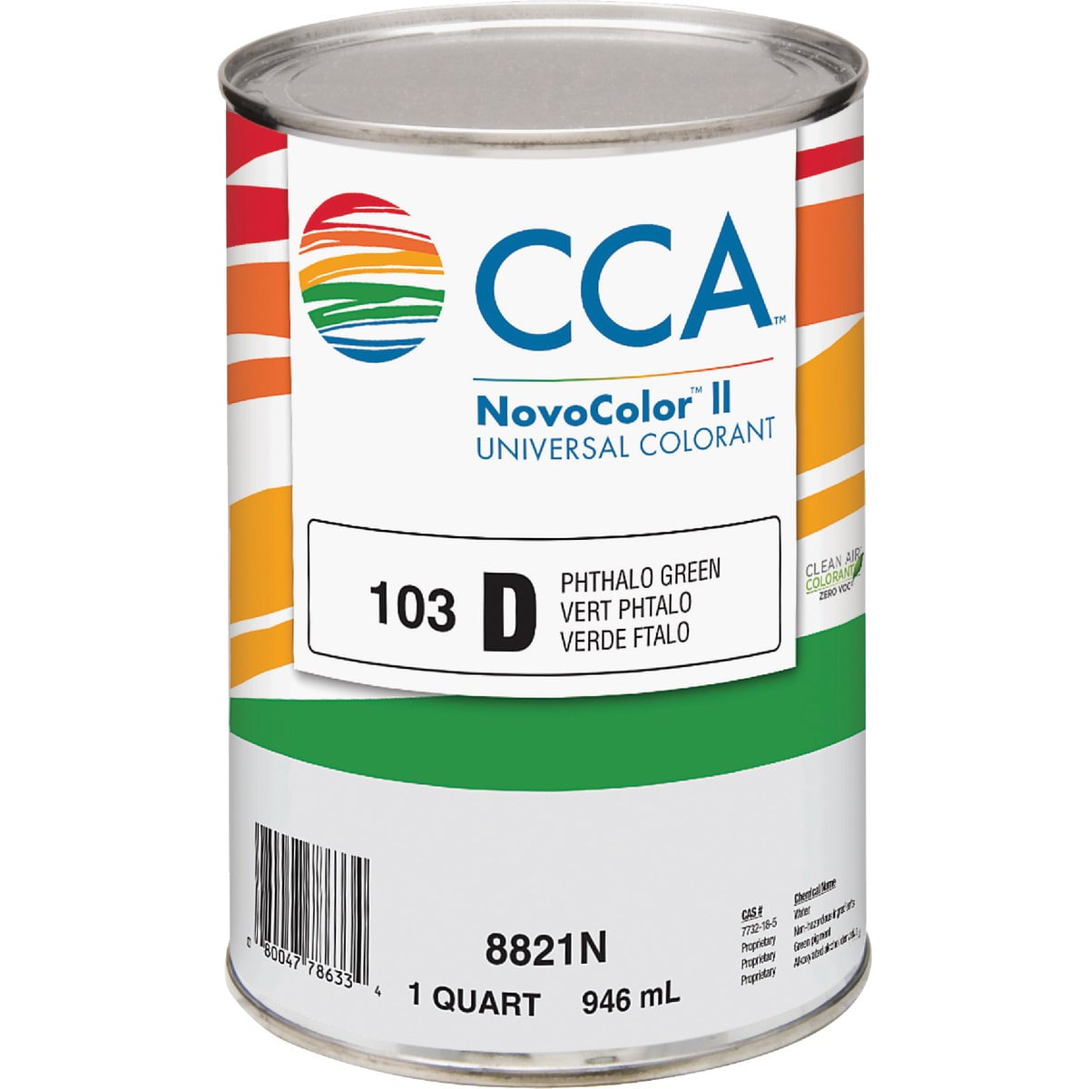 CCA NovoColor II Phthalo Green Paint Colorant 1 qt