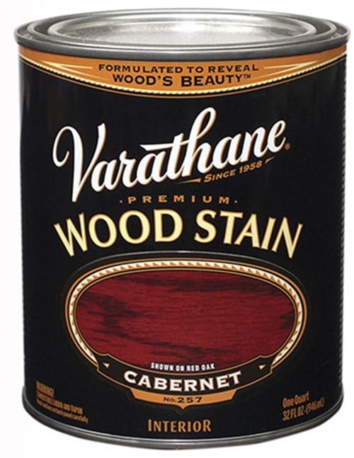 Varathane Premium Semi-Transparent Cabernet Oil-Based Urethane Modified Alkyd Wood Stain 1 qt