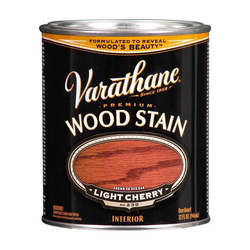 Varathane Premium Semi-Transparent Light Cherry Oil-Based Urethane Modified Alkyd Wood Stain 1 qt