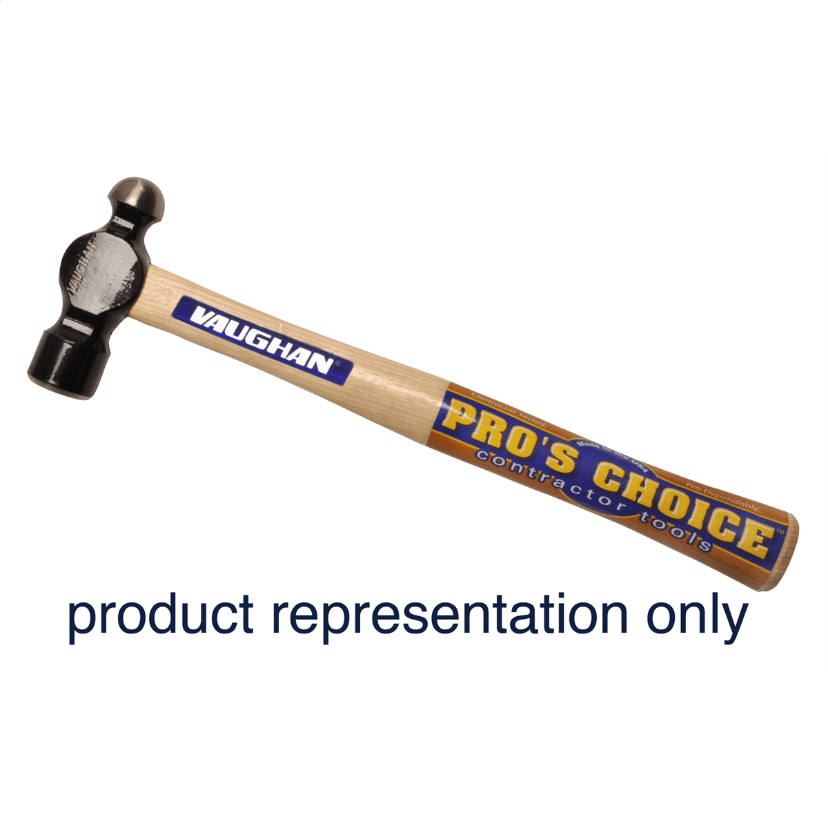 Vaughan 24 oz Ball Pein Hammer High Carbon Steel Head 15 in.