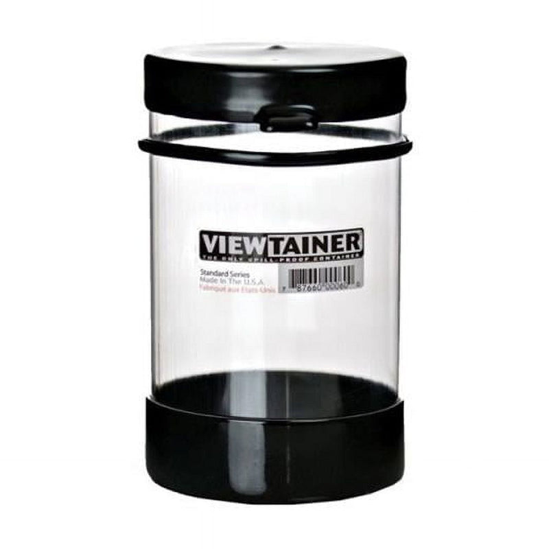 Viewtainer 4 in. W X 6 in. H Tethered Top Container Plastic Black