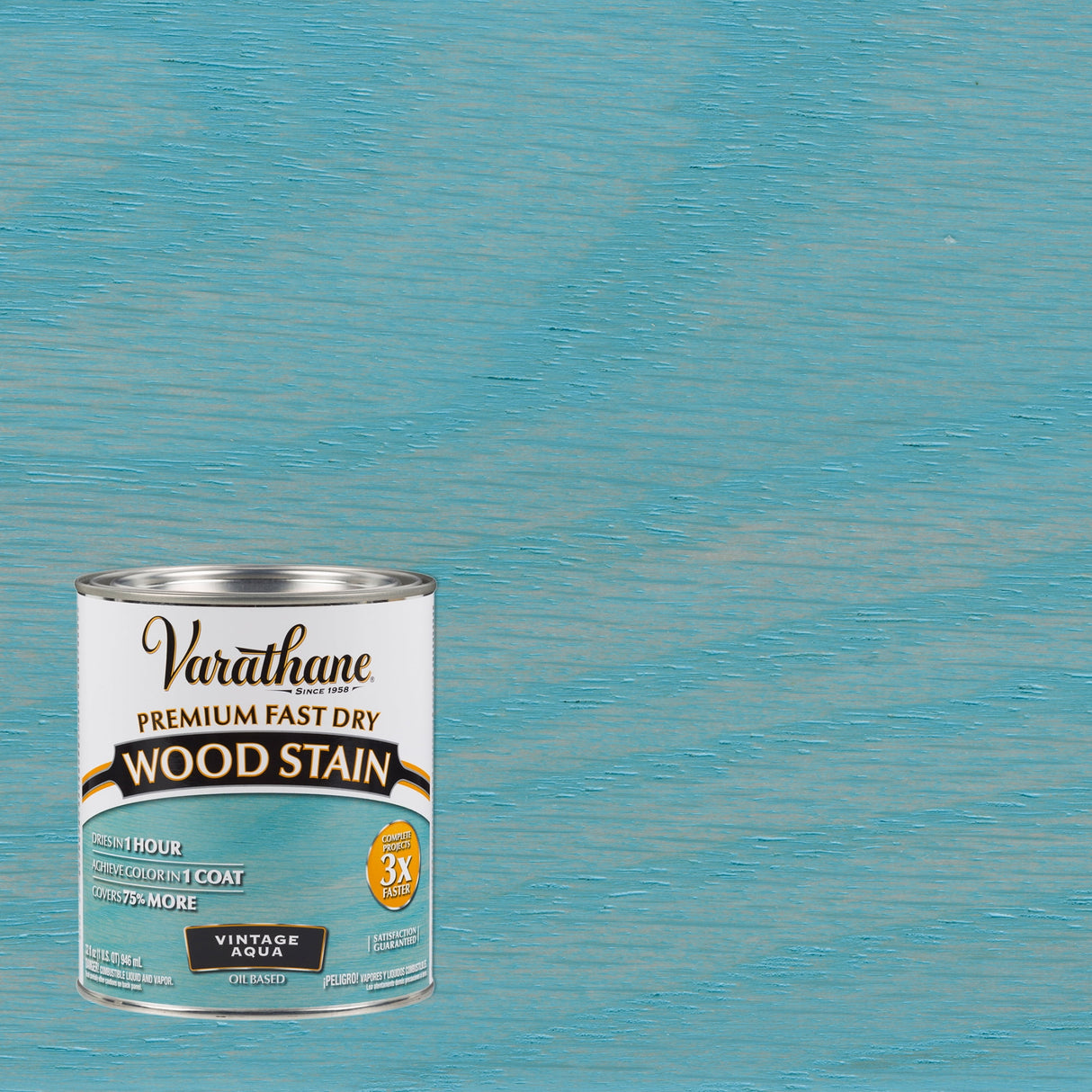Varathane Premium Vintage Aqua Oil-Based Fast Dry Wood Stain 1 qt