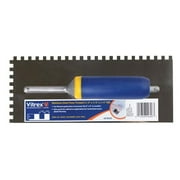 QEP 11 in. W X 4-1/2 in. L Stainless Steel Square Notched Trowel